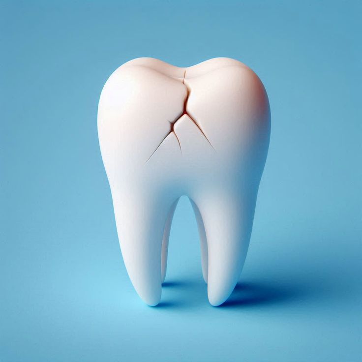 Broken tooth Children developing healthy oral habits